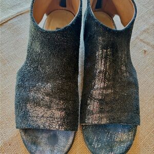 Stylish Black Open-Toe Women's Shoes